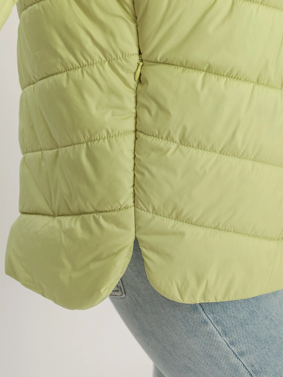 Куртка стеганая цвета лайма с легким утеплителем